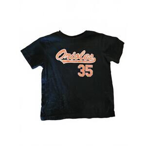 Baltimore Orioles Adley Rutschman #35 Black T-Shirt - Toddler 4T/3x - EUC